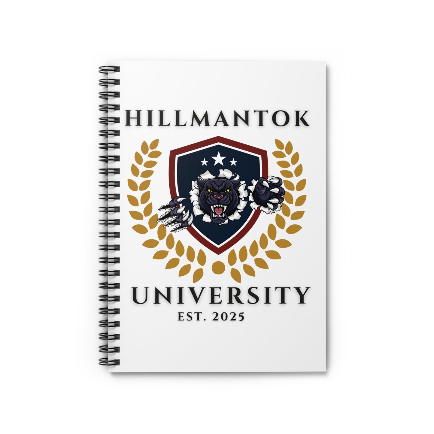 Hillmantok University 2025 Spiral Notebook - Ruled Line