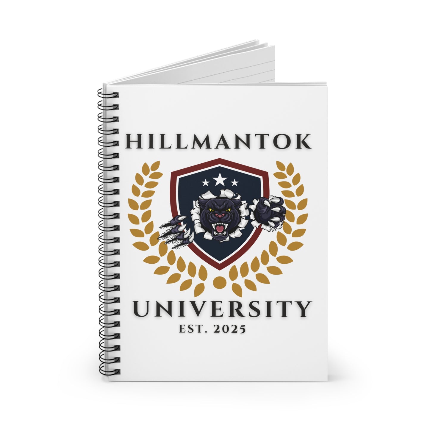 Hillmantok University 2025 Spiral Notebook - Ruled Line