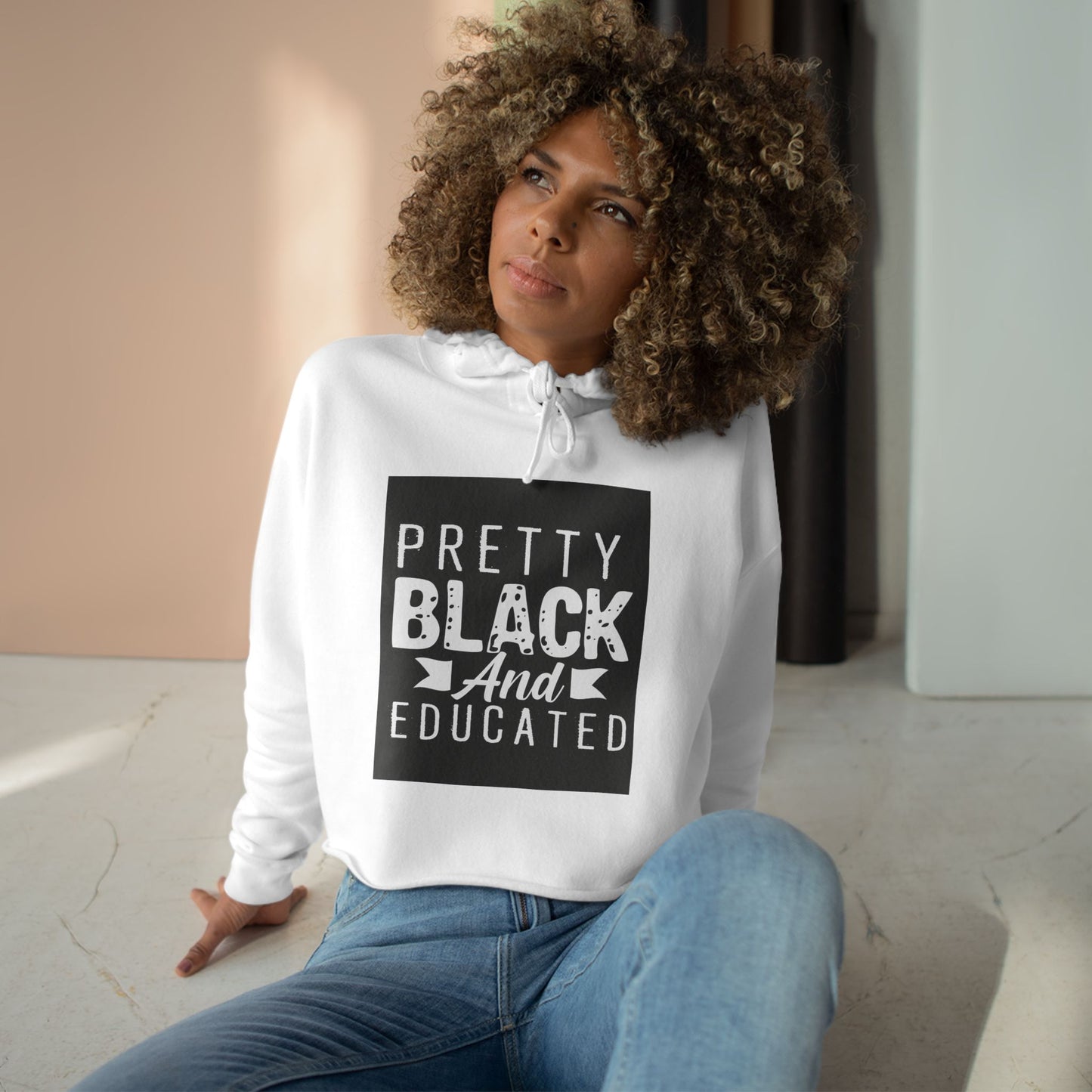 Pretty, Black and Educated "Future Millionaire" Crop Hoodie