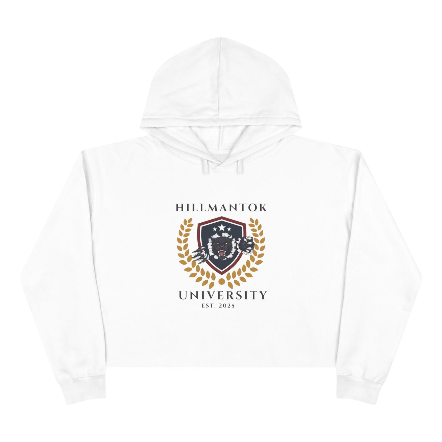 HILMANTOK UNIVERSITY 2025 Crop Hoodie